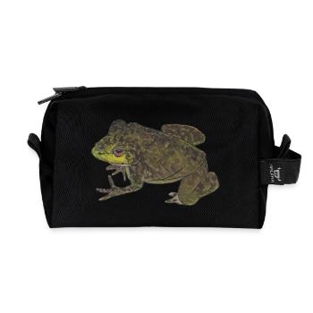 Leap into the new - Recycled Toiletry Zip Bag - black - Front