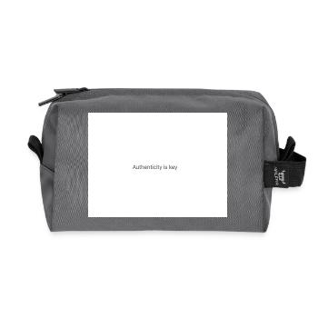 Soyez toujours vous-même - Trousse de toilette en tissu recyclé - anthracite - Devant