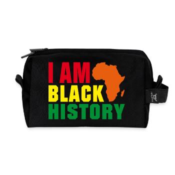 I am Black History - Recycelte Kulturtasche - Schwarz - Vorne