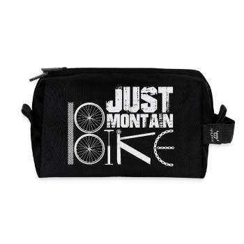 BMX Fahrrad Spruch bmx biker - Recycelte Kulturtasche - Schwarz - Vorne