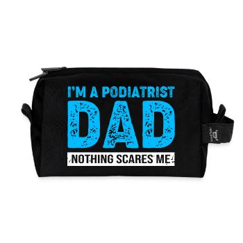 Podiatrist Foot Care Podiatry Pedicure - Recycled Toiletry Zip Bag - black - Front