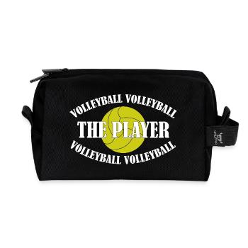 VOLLEYBALL-THE PLAYER - Recycled Toiletry Zip Bag - black - Front