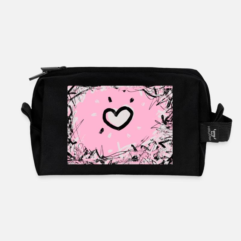 Keep Out - Trousse de toilette en tissu recyclé - noir