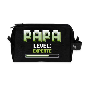 Papa Monte de niveau Expert Gaming - Trousse de toilette en tissu recyclé - noir - Devant