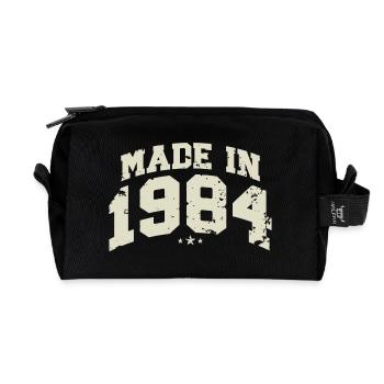 1984 Vintage Born Legends Cadeau d’anniversaire - Trousse de toilette en tissu recyclé - noir - Devant