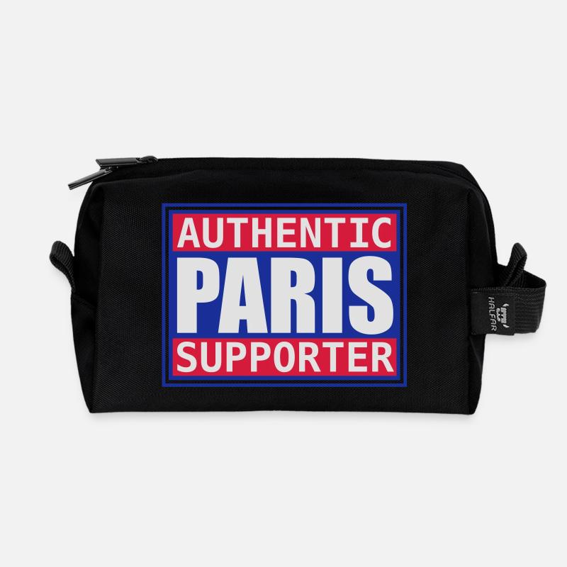 Paris Authentic Bär - Recycelte Kulturtasche - Schwarz