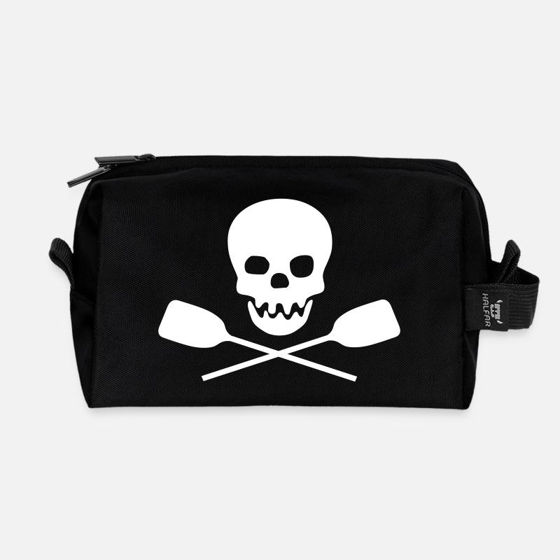 row - Recycled Toiletry Zip Bag - black
