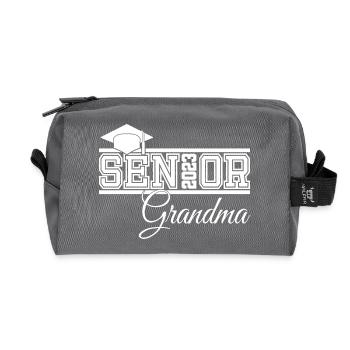 Senior 2023 Grand-mère fière grand-mère de diplômé - Trousse de toilette en tissu recyclé - anthracite - Devant