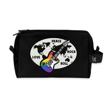 World Peace Rock - Recycelte Kulturtasche - Schwarz - Vorne