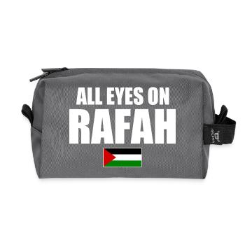 all eyes on rafah - Trousse de toilette en tissu recyclé - anthracite - Devant