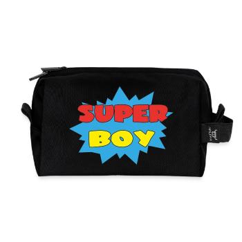 SUPER RAGAZZO - Borsa da toilette in materiali riciclati - nero - Fronte