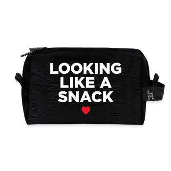 Sieht aus wie ein Snack - Recycelte Kulturtasche - Schwarz - Vorne