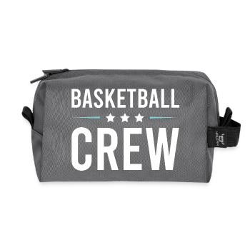 Équipe de basket-ball - Trousse de toilette en tissu recyclé - anthracite - Devant