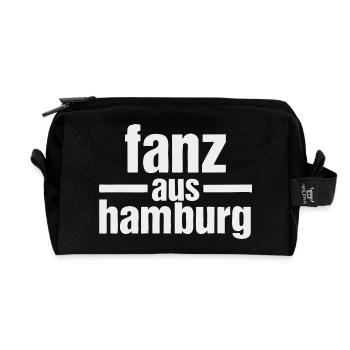 fanz aus Hamburg – Statement für Deutschrocker - Recycelte Kulturtasche - Schwarz - Vorne