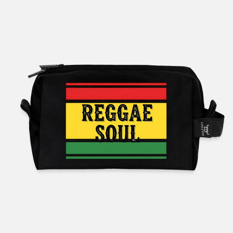 Reggae Soul Jamaika Style - Recycelte Kulturtasche - Schwarz