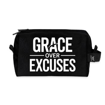 Christian GRACE OVER EXCUSES Grace Over Excuses - Recycled Toiletry Zip Bag - black - Front