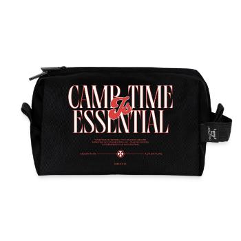 Camptime & Essential Adventure Design - Recycled Toiletry Zip Bag - black - Front