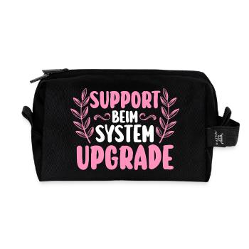 Enterrement de vie de garçon Équipe Mariée Enterrement de vie de jeune fille - Trousse de toilette en tissu recyclé - noir - Devant