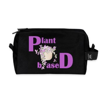 Plant Based – Pinkes Design Topfpflanze - Recycelte Kulturtasche - Schwarz - Vorne