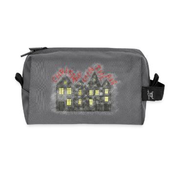 When magic is in the air - Recycled Toiletry Zip Bag - anthracite - Front
