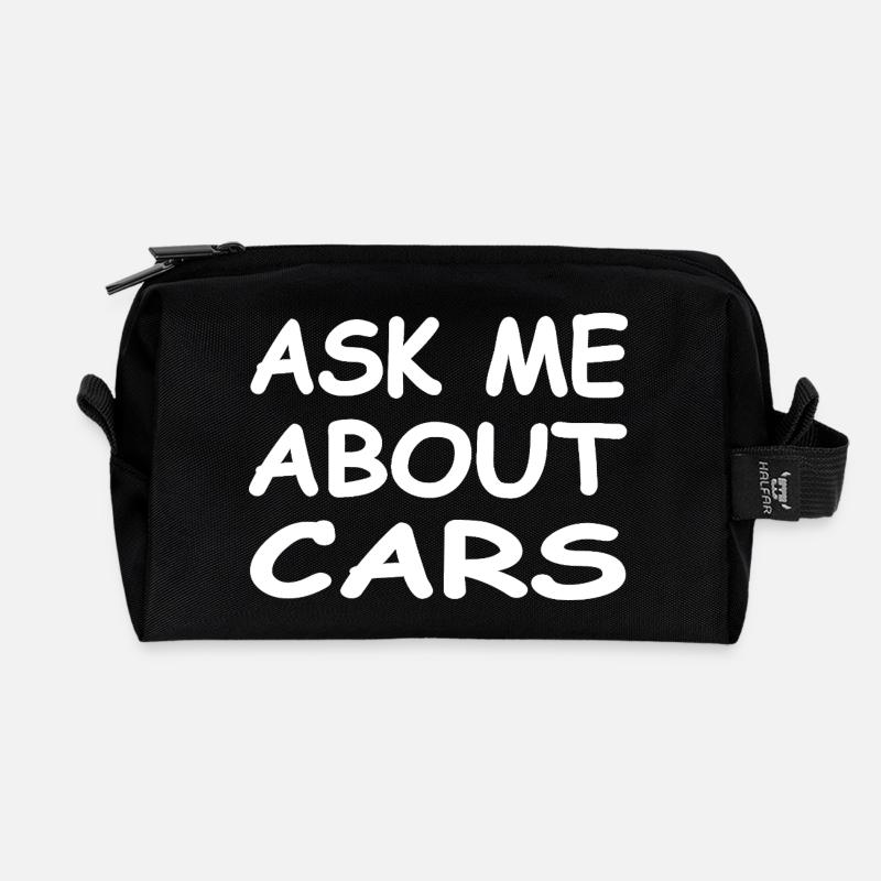 Auto - Recycelte Kulturtasche - Schwarz
