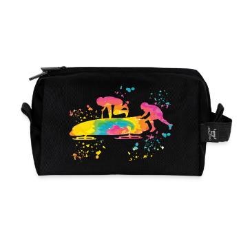 Bobsleigh Bobsleigh à deux - Trousse de toilette en tissu recyclé - noir - Devant