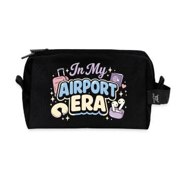 Reiseangst-humor, Flughafen-chaos, Fliegen Ist - Recycelte Kulturtasche - Schwarz - Vorne