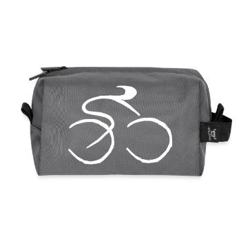 Cycling - Recycled Toiletry Zip Bag - anthracite - Front