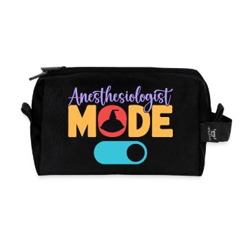Anesthesiologist Mode On Anesthesia - Recycled Toiletry Zip Bag - black - Front