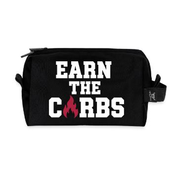 Pruning season with reduced calorie deficit - Recycled Toiletry Zip Bag - black - Front