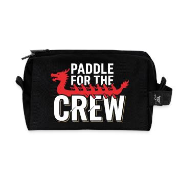 Dragon Boat Club Paddler Team Drachenboot Geschenk - Recycelte Kulturtasche - Schwarz - Vorne