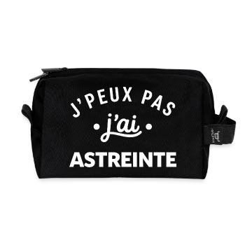 Astreinte humour d'équipe - Trousse de toilette en tissu recyclé - noir - Devant