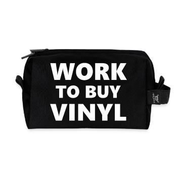 Trinkkurse: Arbeiten zum Kauf von Vinyl - Recycelte Kulturtasche - Schwarz - Vorne