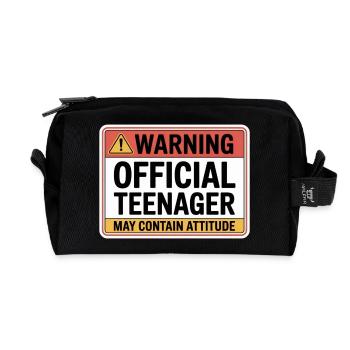 Official Teenager - Recycelte Kulturtasche - Schwarz - Vorne
