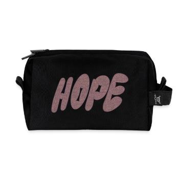 Hope – Tricot - Trousse de toilette en tissu recyclé - noir - Devant