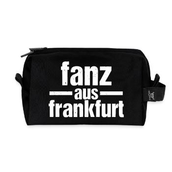 fanz aus Frankfurt – Deutschrock La Familia - Recycelte Kulturtasche - Schwarz - Vorne