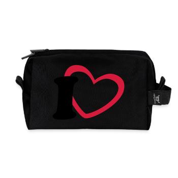 J'adore - Trousse de toilette en tissu recyclé - noir - Devant