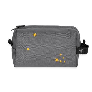 Taurus constellation - Recycled Toiletry Zip Bag - anthracite - Front