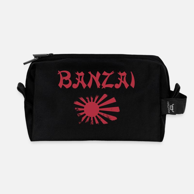 Banzai Japan - Recycelte Kulturtasche - Schwarz