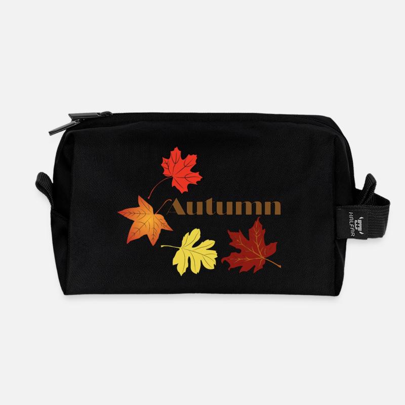 Herbst positive Menschen (Herbst 1) - Recycelte Kulturtasche - Schwarz