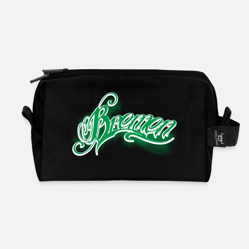 Bremen - Recycelte Kulturtasche - Schwarz