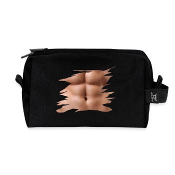 sixpack - Recycelte Kulturtasche - Schwarz - Vorne