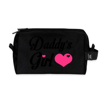 Daddy's Girl - Recycled Toiletry Zip Bag - black - Front