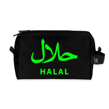 Halal حلال - Recycelte Kulturtasche - Schwarz - Vorne