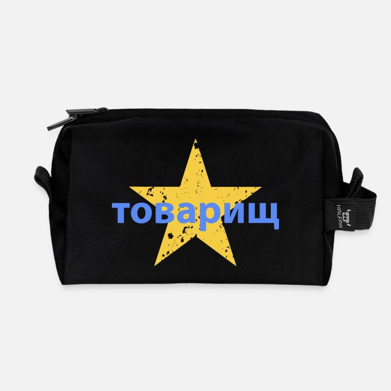 товарищ - Recycelte Kulturtasche - Schwarz