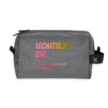 Archaeology - Recycled Toiletry Zip Bag - anthracite - Front