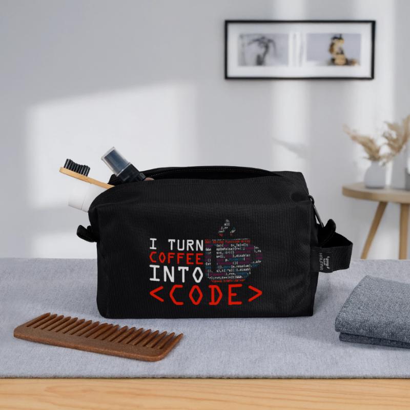 Aus Kaffee Code generieren Programmierer Recycelte Kulturtasche