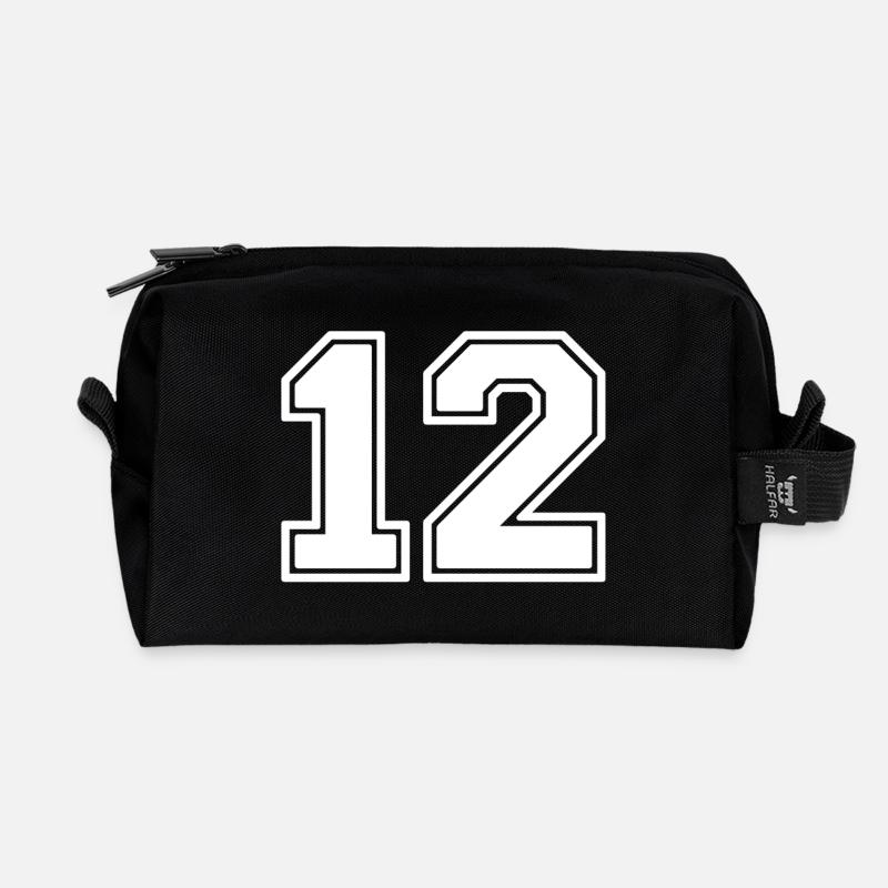 12 - Recycelte Kulturtasche - Schwarz