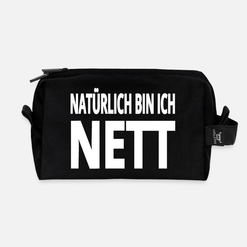 Nett - Recycelte Kulturtasche - Schwarz