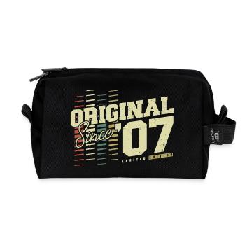 Original 2007 Jahrgang Vintage Retro Geburtstag - Recycelte Kulturtasche - Schwarz - Vorne